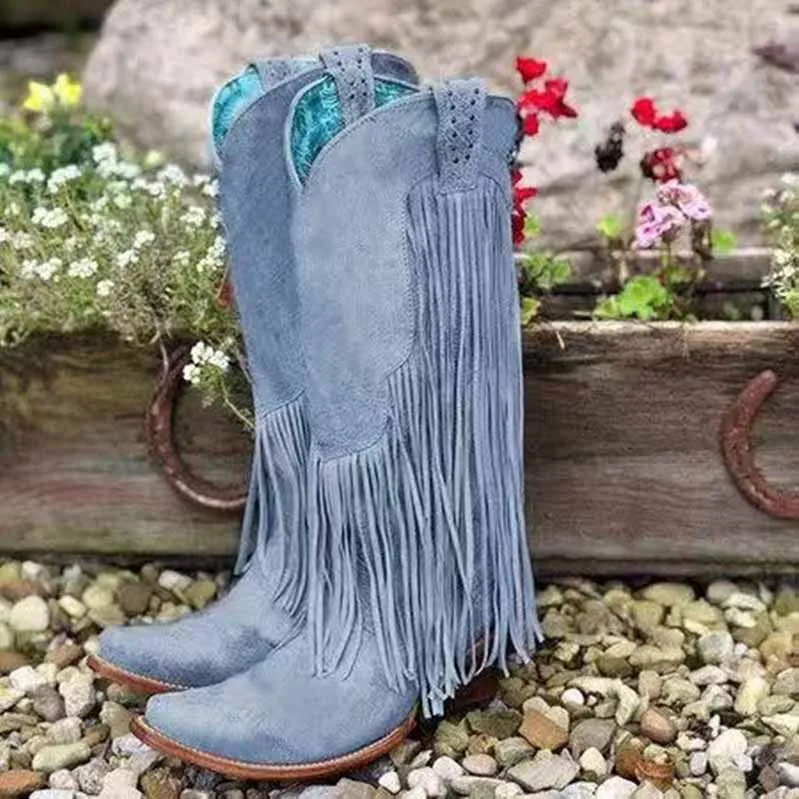Women’s Cowboy Western Boot with Fringe